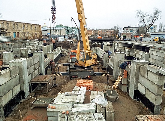 В Урюпинске завершен первый этап строительства основного объект к 400-летию столицы российской провинции