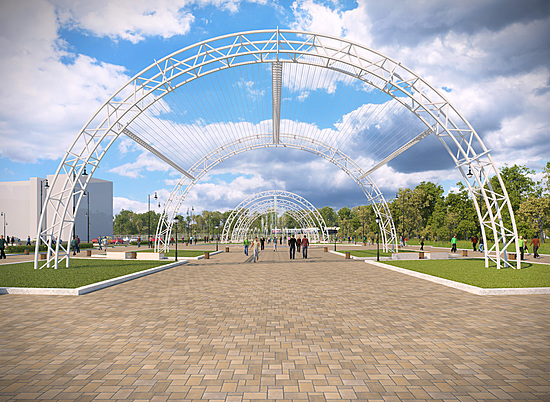 В Мемориальном парке Волгограда начался монтаж 12-метровых арок