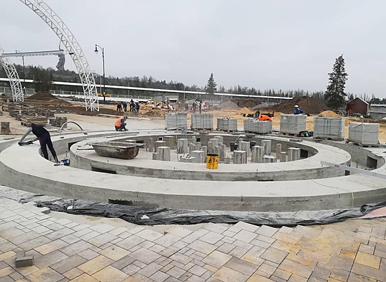 В Мемориальном парке Волгограда завершается реконструкция