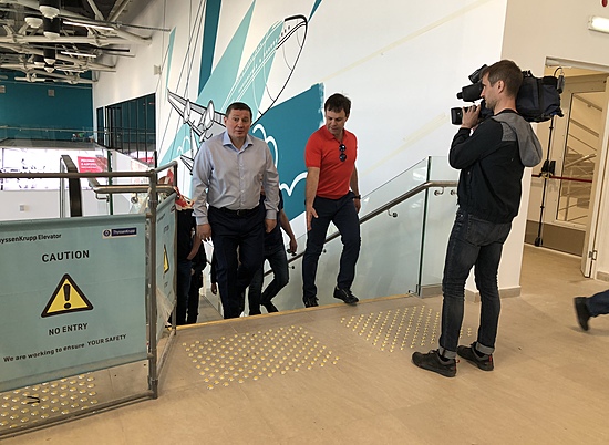 Андрей Бочаров посетил стройплощадку терминала внутренних воздушных линий «Международного аэропорта Волгоград»