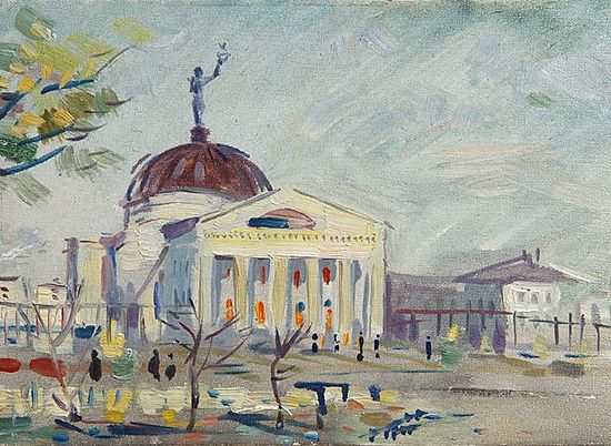 В Волгограде у фонтана перед библиотекой им. Горького с прохожих будут писать картины