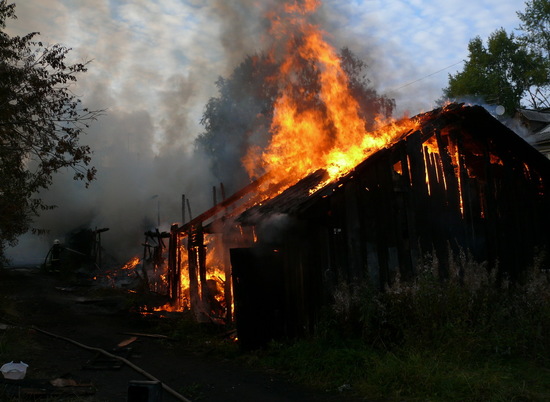В Волгоградской области сгорели мужчина и женщина