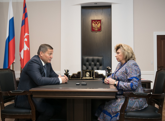 Татьяна Москалькова в ходе встречи с Андреем Бочаровым отметила позитивные изменения в регионе