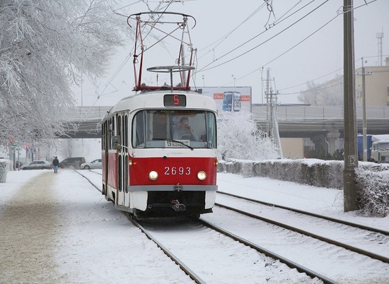 Пассажиры новогоднего трамвая в Волгограде расскажут стихи Деду Морозу