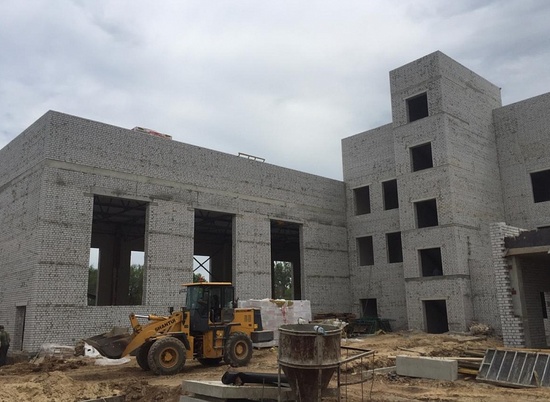 В новой школе на 500 мест в Городищенском районе построили 3 этаж