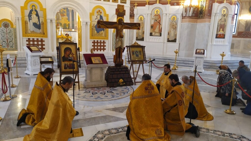 Крестный ход «Святая Русь» прибыл в собор Александра Невского в Волгограде