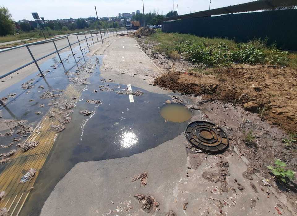 В Волгограде оценивают ущерб, причиненный разливом канализации у ЖК «Долина»