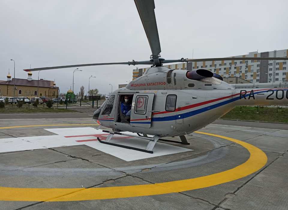 Сотню вылетов совершил вертолёт региональной санавиации