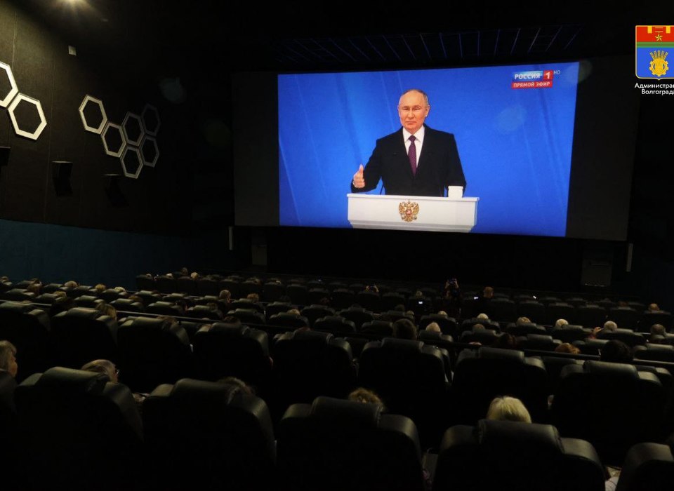 Послание Президента РФ собрало в Волгограде полный зал кинотеатра