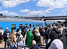 Из Москвы в Волгоград 9 Мая прибыл поезд «Победа» с туристами