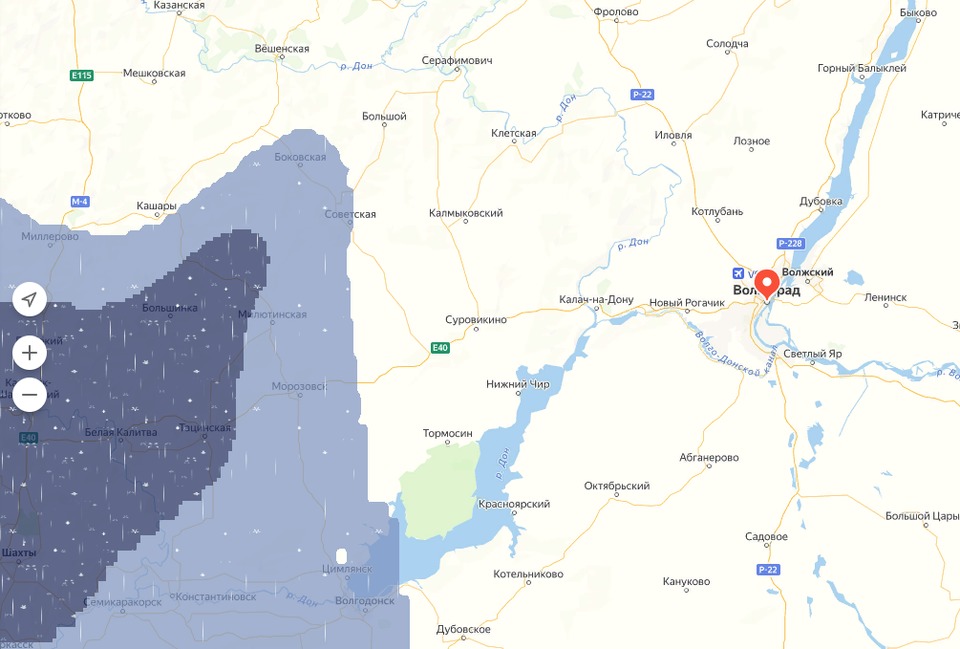 Карта дождя волгоград