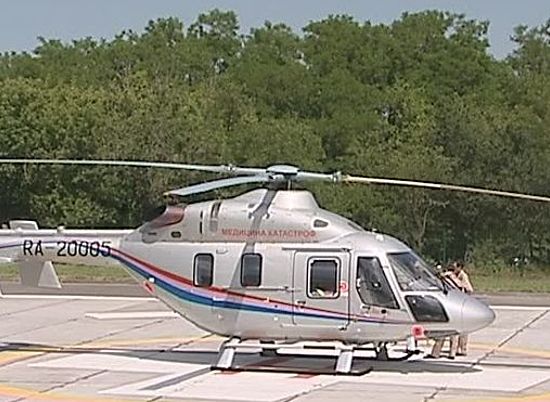 Новый вертолет поступил в распоряжение южного регионального центра МЧС России