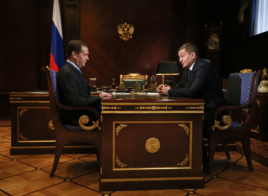 Дмитрий Медведев и Андрей Бочаров провели рабочую встречу
