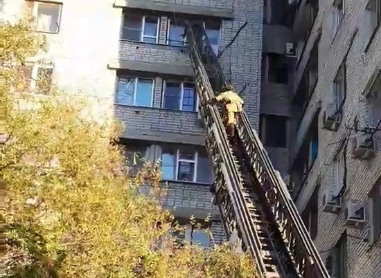 Опубликовано видео спасения 3-летнего малыша с 8-го этажа в Волгограде (ВИДЕО)