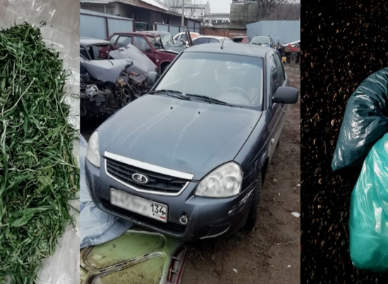 В Волгоградской области задержали водителя-наркомана с марихуаной в машине