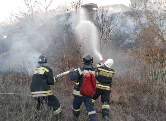 Тушение лесных пожаров отработали в Волгоградской области