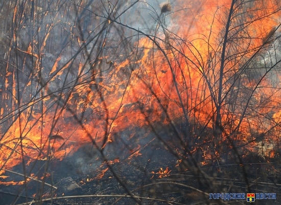 На севере Волгограда потушили большой пожар