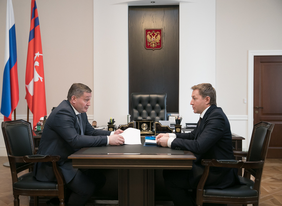 Губернатор обсудил реализацию приоритетных проектов с Александром Воцко