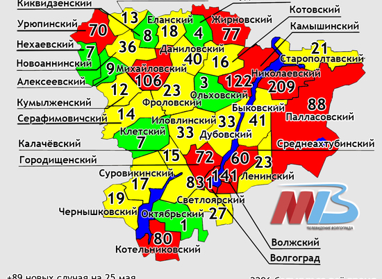 Ковид по районам области