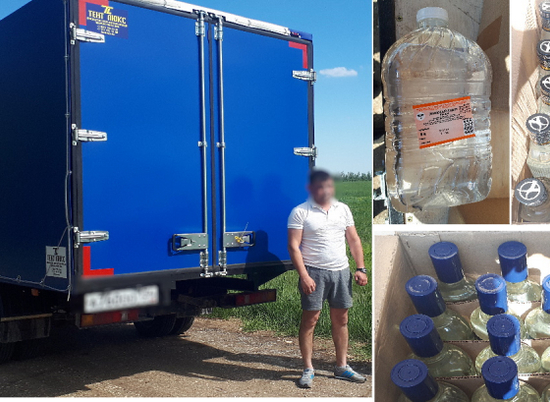 У водителя в Волгоградской области изъяли 3 тонны «левого» алкоголя