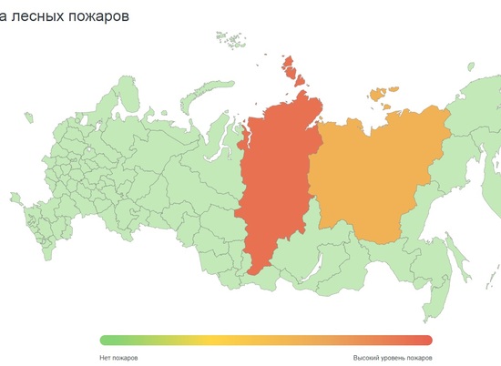 Разработана интерактивная карта борьбы с лесными пожарами