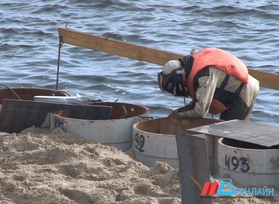 В Волгограде на 75% завершили работы по берегоукреплению
