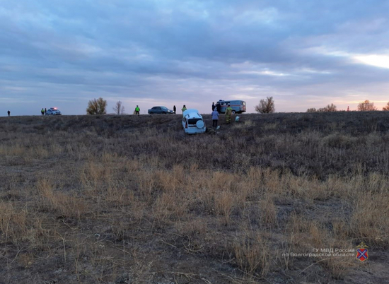 В Старополтавском районе перевернулась «Лада»: водитель погиб, пассажир в больнице
