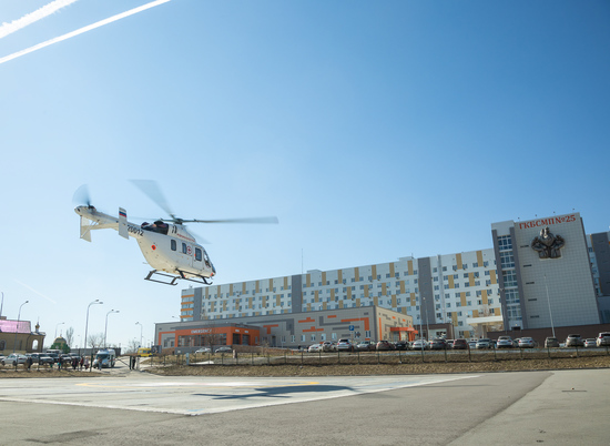 Вертолет санавиации доставил 10-го пациента из Ахтубинска в Волгоград