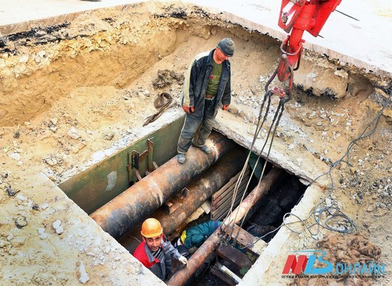 В Дзержинском районе Волгограда починили канализационный коллектор