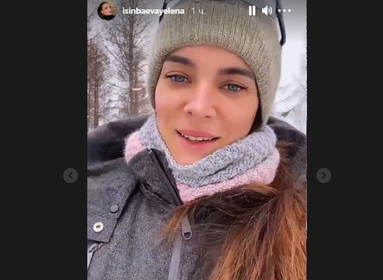Елена Исинбаева "профессионально" выбрала инструктора по горным лыжам