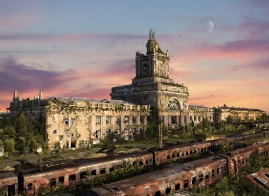 Фотограф показал опустошенный вокзал "Волгоград-1" в жанре постапокалипсиса