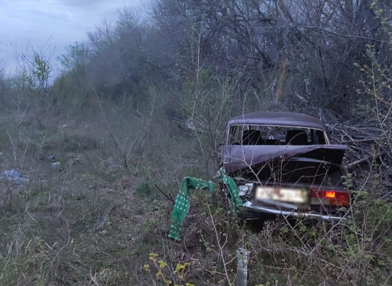 В Волгоградской области ВАЗ улетел в кювет: водитель погиб