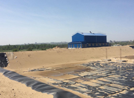 В Волгограде проинспектировали строительство очистных сооружений на острове Голодном