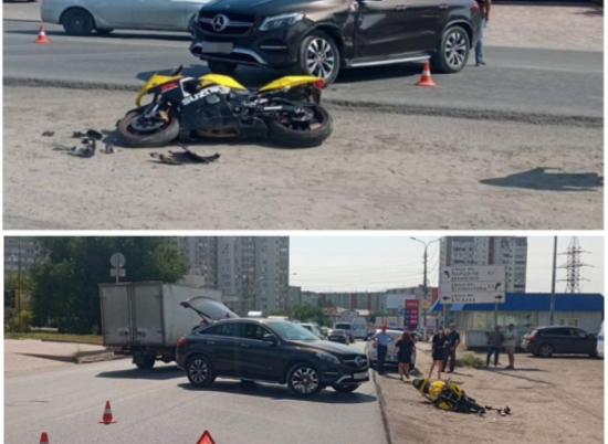 30-летний мотоциклист пострадал в утреннем ДТП в Волгограде