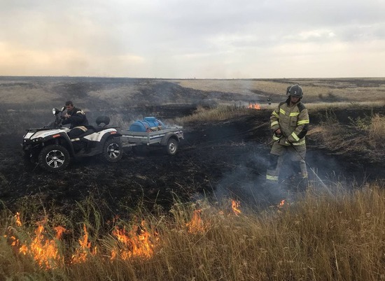 Ландшафтный пожар на площади 20 га потушили в Волгоградской области