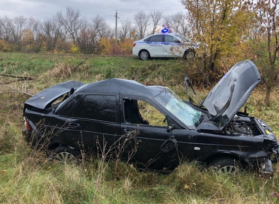 В Волгоградской области легковушка вылетела в кювет, водитель погиб