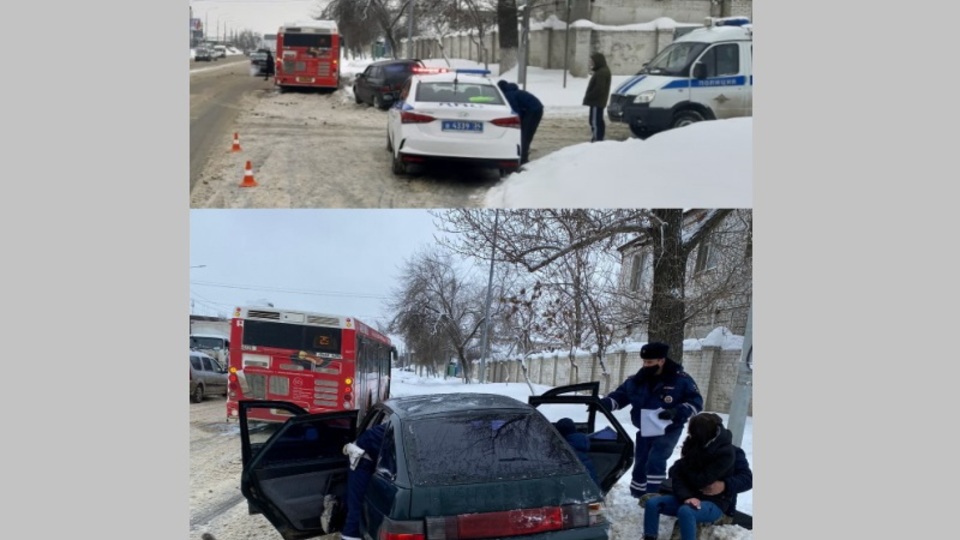 Две женщины пострадали в ДТП с «Ладой» и автобусом в Волгограде