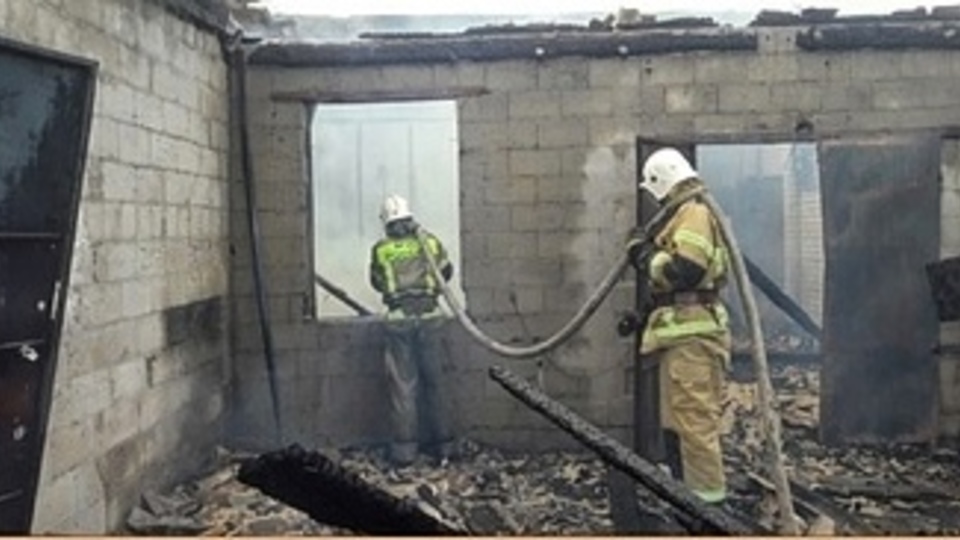 Во время пожара в Волгоградской области погиб человек