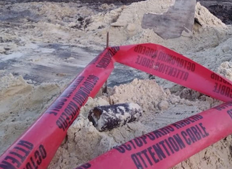 В Волгограде рядом с жилым домом нашли мину военных времён