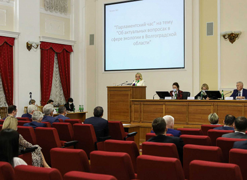В Волгоградской облдуме состоялся парламентский час по вопросам экологии
