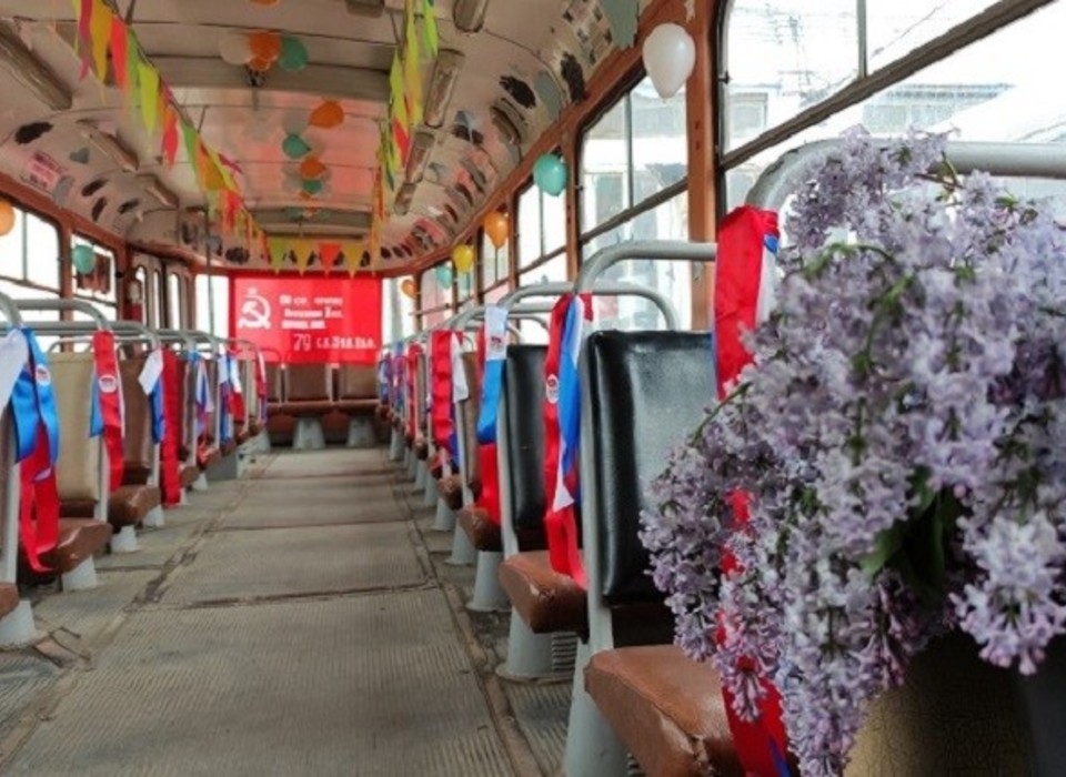 На юге Волгограда 9 мая на линию выйдет «Трамвай Победы»