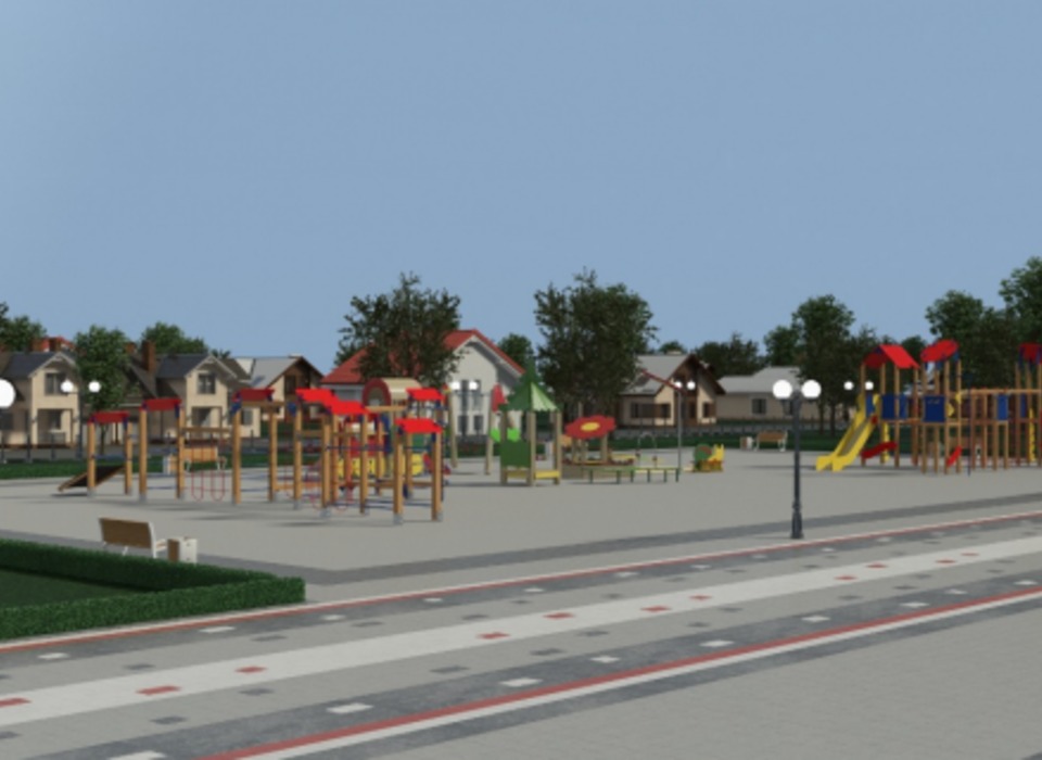 В посёлке Металлургов появятся игровые площадки и песочный дворик