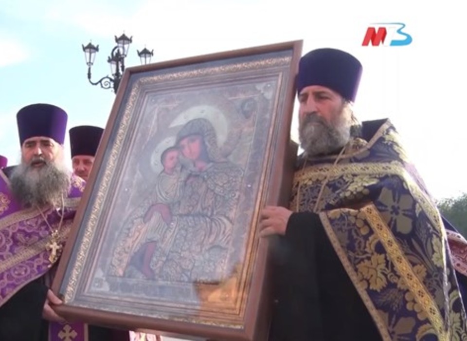 В Волгоград прибыла икона Божией Матери «Взыскание погибших»