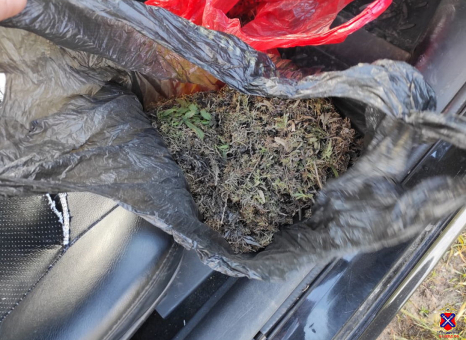 Под Волгоградом у водителя иномарки изъяли полкило растительного наркотика