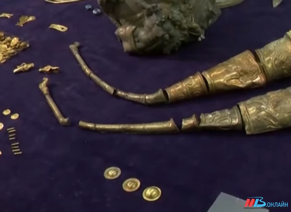 В волгоградском музее представили найденное золото сарматов