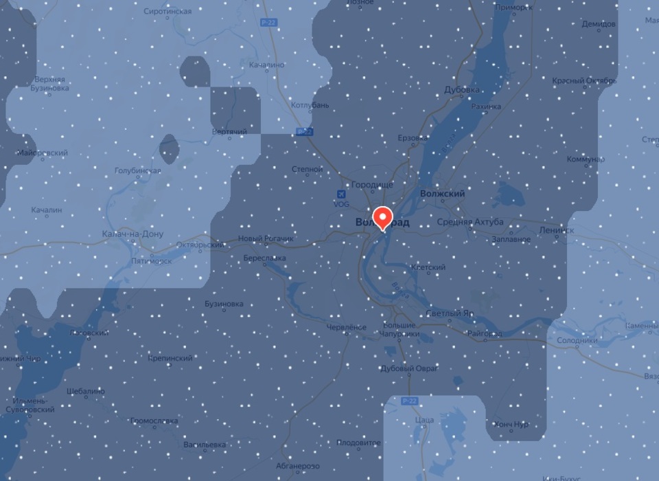 Яндекс.Погода: мощный снегопад обрушится на Волгоград 14 февраля