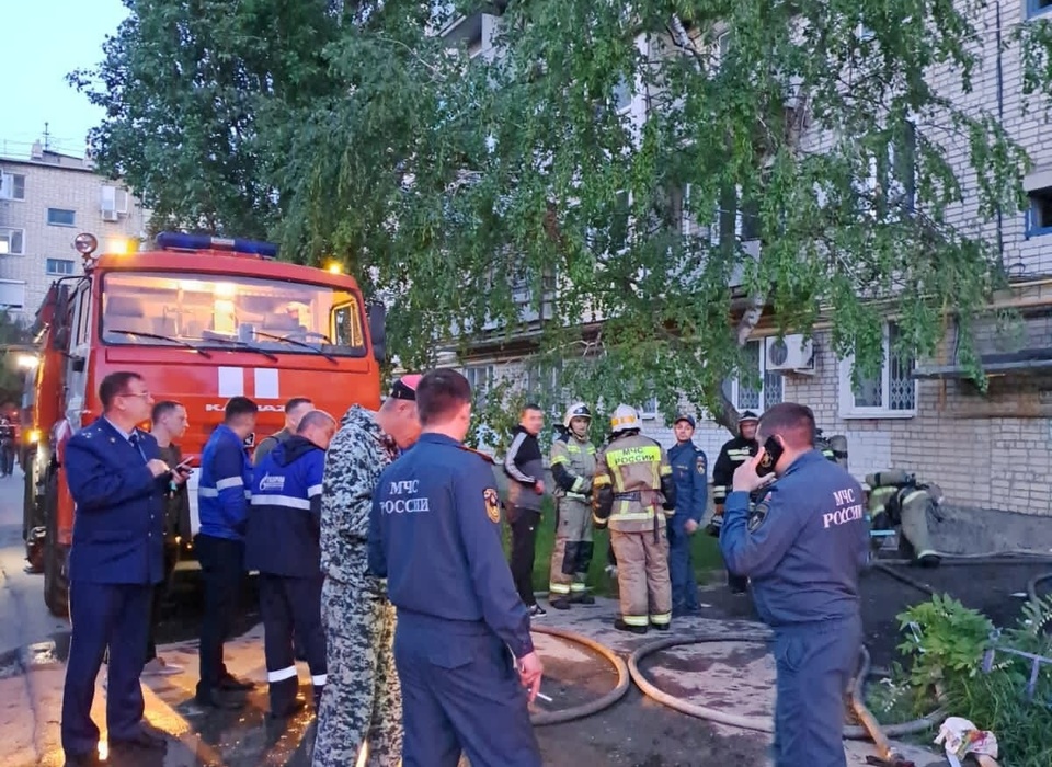 V102: бензин мог спровоцировать пожар с хлопком в доме под Волгоградом