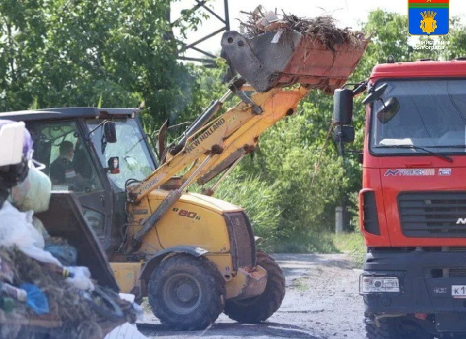 Из Центрального района Волгограда вывезут 1000 тонн строительного мусора