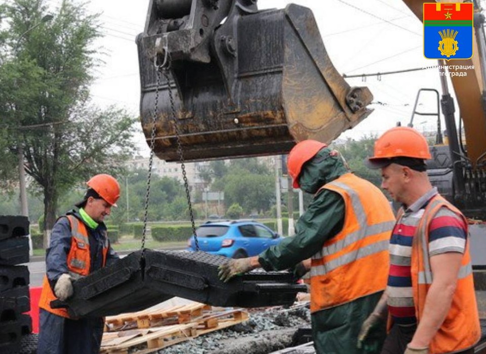 В Волгограде продолжают реконструкцию наземной линии СТ