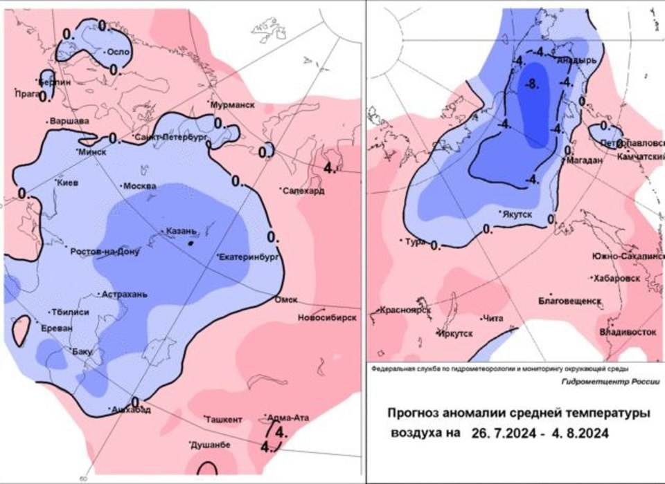 В Волгограде ожидается прохладный август